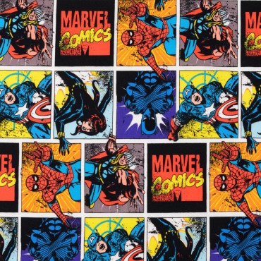 Jersey Stoffe Marvel Avangers Superhelden Spiderman 0,24m