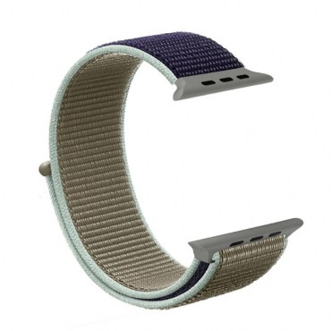 Loop Armband Sport für Apple Watch khaki blau 38mm / 40mm  / 41mm