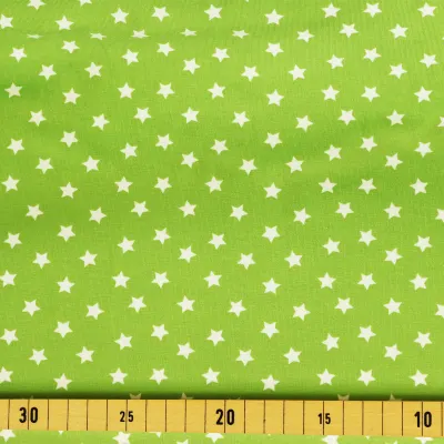 Jersey Stoffe kleine Sterne apfelgrün lime