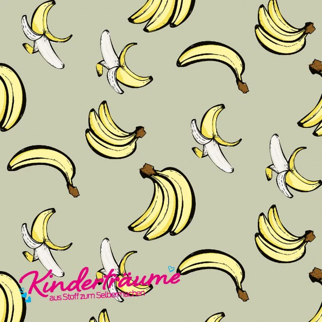 Jersey Stoffe Kinderträume Banane 