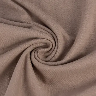 Bündchen Stoff hellbraun taupe