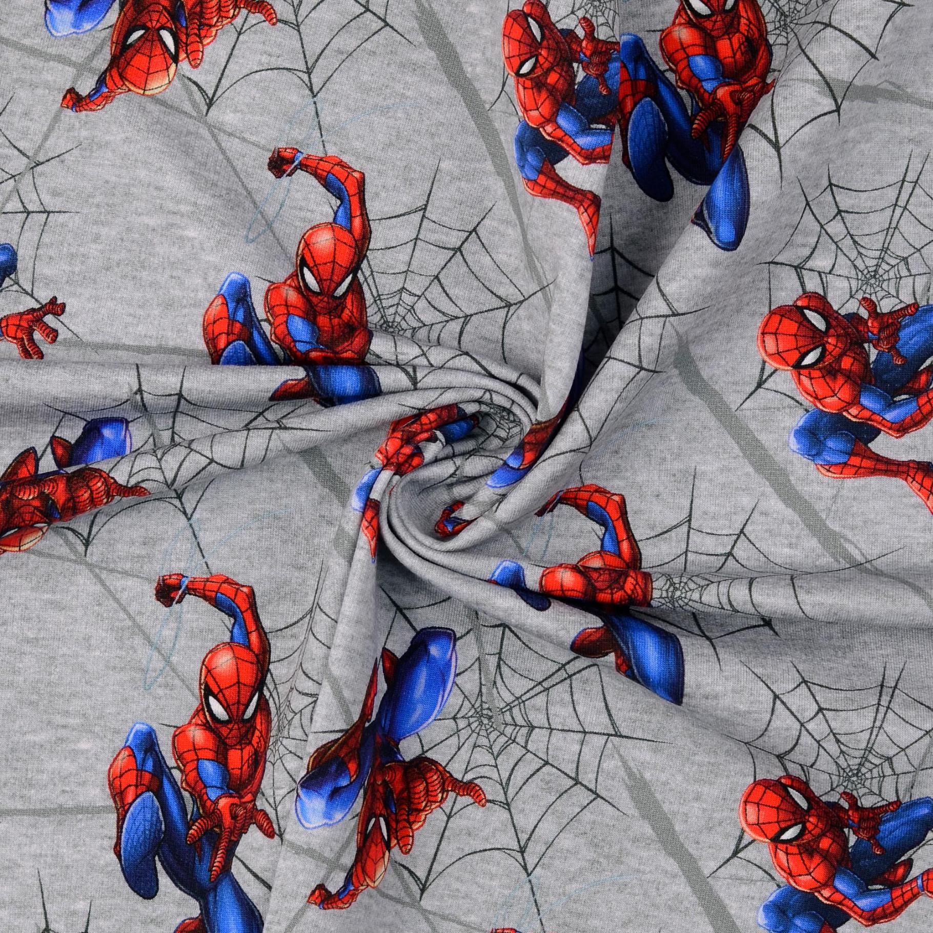 Spiderman Fabric Avengers Jersey Stoff Baumwolle Marvel Jersey