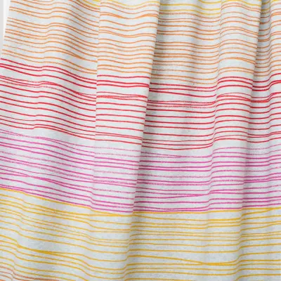 Jersey Buntstiftstreifen Lillestoff orange rot von SUSALABIM
