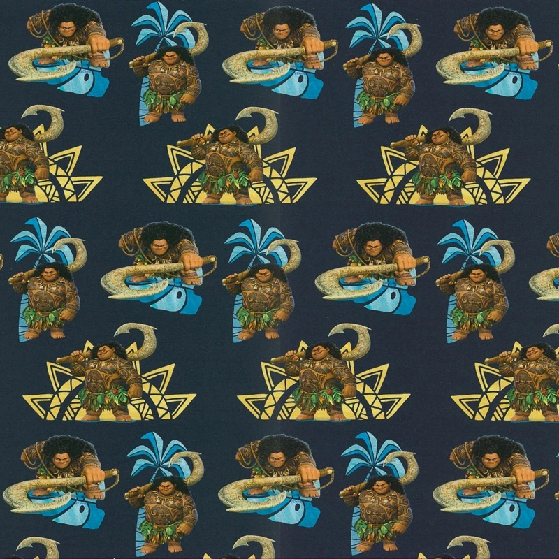 Jersey Stoff Disney Vaiana dunkelblau