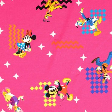 jersey_stoff_disney_micky_maus_donald_daisy_pink_1