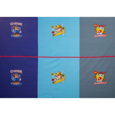 Jersey Stoff Paw Patrol Panel Chase Rubble blau grau 0,57m